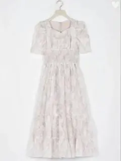 新品♡完売品♡anmille アンミール FlowerシャーリングOP ピンク