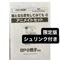 君となら恋をしてみても 6巻　限定版小冊子付き　アニメイトセット　8P小冊子付き