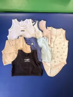 ベビー肌着・タンクトップ・ロンパース8点セット