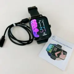 【美品】ブラック スマートウォッチ 本体