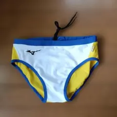 MIZUNO 競泳水着 メンズ ブルー×ホワイト×イエローのサムネイル