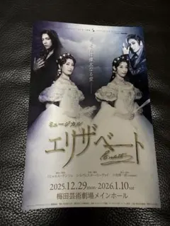 ミュージカル「エリザベート 」公演ビジュアルポストカード(非売品)①