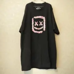 Marshmello MELLOGANG フラワー柄 スマイリーフェイスTシャツ