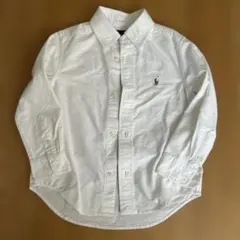 Polo Ralph Laurenボタンダウンシャツホワイト　3/3T（100）