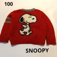 SNOOPY レトロニットカーディガン 100