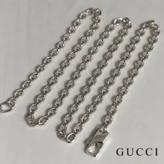 GUCCI 新品同様品 G刻印ベネチアンチェーンブレスレット 925 刻印17