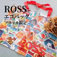 新品タグ付ロスROSS エコバッグ アメリカ観光地ポストカード柄