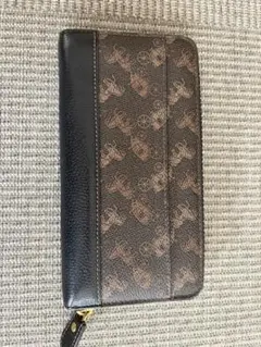 COACH 二つ折り財布 茶色ロゴパターン
