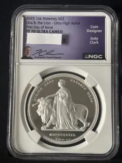 2022年 セントヘレナ ウナとライオン 2オンス 銀貨 NGC PF70 UC - メルカリ