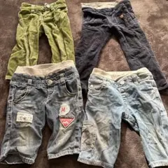 【中古　4点セット】子供　男の子　ジーンズ　ズボン
