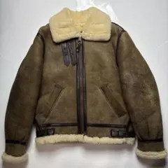 極美品　90s SCHOTT B-3 ムートンレザーフライトジャケット　USA製