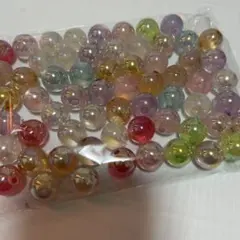 オーロラアクリルビーズ　約16ミリ　60個