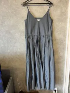 SLOBE IÉNA タフタックギャザーキャミワンピース