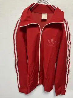 adidas 赤 ジャージ トレフォイルロゴ