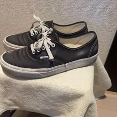 VANS オーセンティック wave washed black 27.0