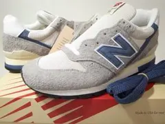 USA製U996TE新品27.5cmグレーxネイビーGREY DAY灰色スエード