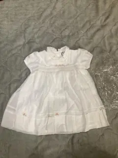 Sarah Louise ベビー用ワンピース　ホワイト