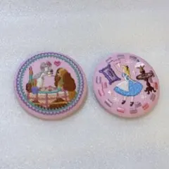 ディズニー刺繍缶バッジ２個セット