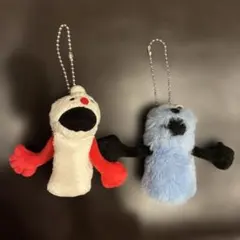 スンスンとノンノンセット　フィンガーパペット　ボールチェーン