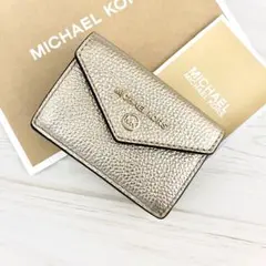 ★ マイケルコース　折り財布　ゴールド 三つ折り財布