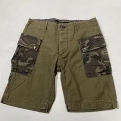 美品 希少 ラルフローレン ブラッシュストローク カモ カーゴ ショーツ