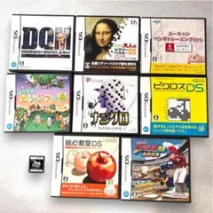 【動作確認済】DSカセット9本まとめ売り 説明書付 人気ソフトセット