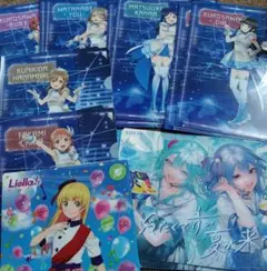 初音ミク　ラブライブ！　クリアファイル　まとめ売り　新品　14枚のサムネイル