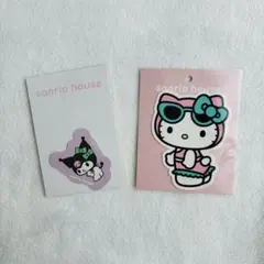 sanrio house サンリオハウス　ステッカー ハローキティ クロミ