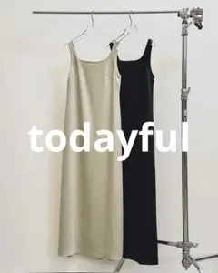 TODAYFUL Squareneck Satin Dress