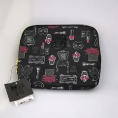 ANNA SUI 花と化粧品デザインポーチ