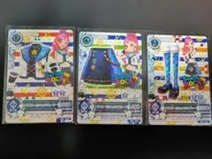 アイカツ　トリコロールチェック　３枚セット　CDアイカツの音楽02　付属