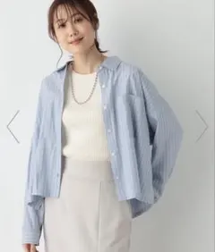 グローバルワーク　365日マイスタイルクロップドシャツ