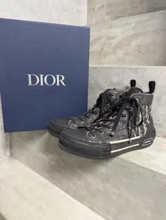 DIOR (ディオール) B23 サイズ42 オブリーク総柄ハイカットスニーカー