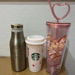 Starbucks スタバ タンブラー ステンレス　シルバー　　バレンタイン　猫