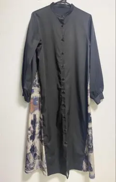 匿名配送　アプレジュールミニョン 柄切り替えワンピース