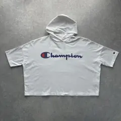 Champion チャンピオン 半袖パーカー フーディー プリント レディースのサムネイル
