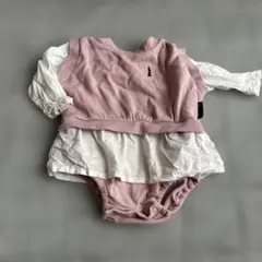 ベスト風 レイヤード ロンパース カバーオールのサムネイル