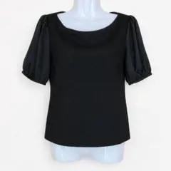 ノーリーズ ブラック シフォン袖 パフスリーブ トップス ブラウス フェミニンのサムネイル