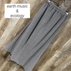 earth music&ecology セミフレア ギンガムチェックスカート
