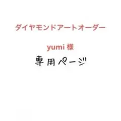 yumi 様　専用　ダイヤモンドアートオーダー