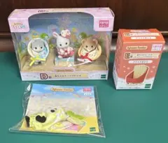 【未開封】キラキラくじ D賞 赤ちゃんドーナツトリオ 他