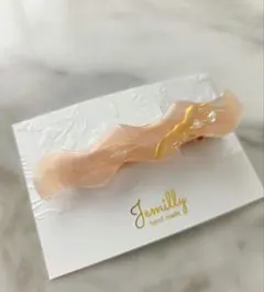 ハンドメイド レジン ヘアクリップ マーブル ニュアンス くすみカラー 韓国風