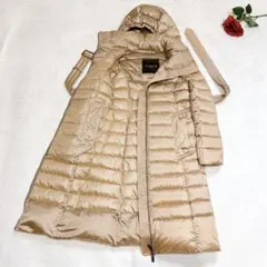 未使用級美品✨　マッキントッシュ　ロンドン　ダウンコート　ベルト　ゴールド