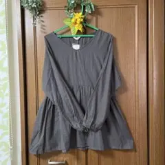 エグルニエバイサマンサモスモス☆綿ビエラVネックブラウス