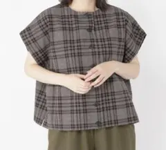 スタディオクリップ サンバレー 2wayベストブラウス チェック