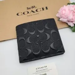新品　COACH　コーチ　折り財布　二つ折り財布　正規品