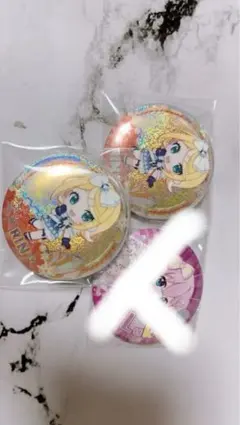初音ミク ルカ ホログラム缶バッジ 3個セット