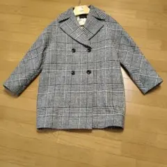 TOMORROWLAND collectionグレーチェックダブルコート