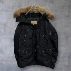 【国内正規品】AVIREX N-3B コマーシャルフライトジャケット 黒 S