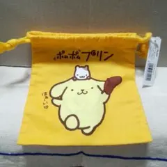 サンリオレトロ ポムポムプリン ミニ巾着袋 1997 未使用品